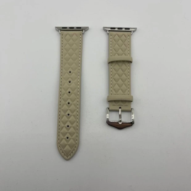 Apple Watch ремінець з м'якої шкіри 42  /  44  /  45  /  49 мм (білий)