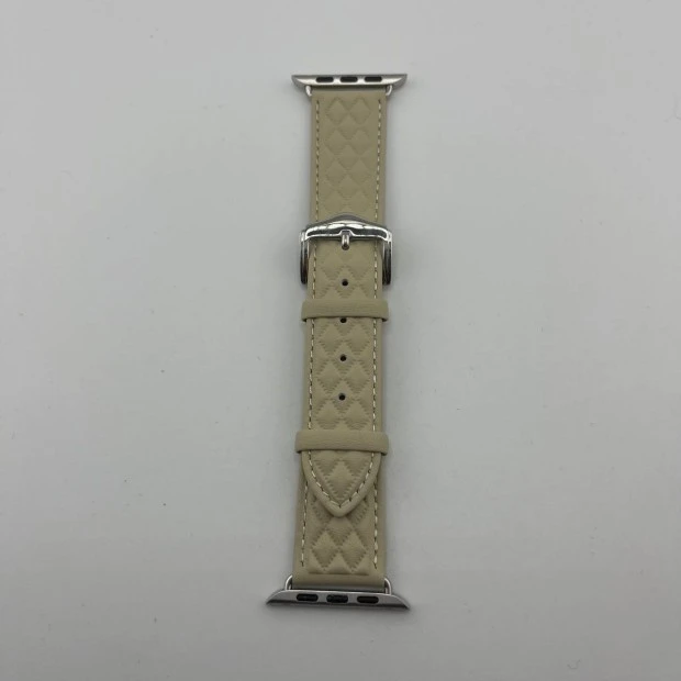Apple Watch ремінець з м'якої шкіри 42  /  44  /  45  /  49 мм (білий)