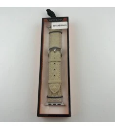Apple Watch ремінець з м'якої шкіри 42  /  44  /  45  /  49 мм (білий)