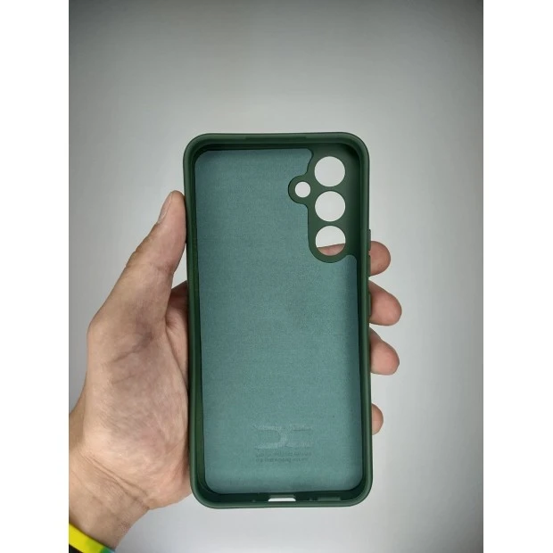 Силіконовий Original 360 Чохол Samsung A54 (ShutCam) (Темно-зелений)
