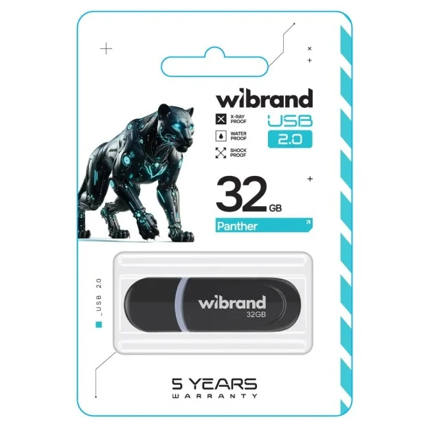 USB 2.0 флеш-накопичувач Wibrand Cougar  /  Panther 32Гб