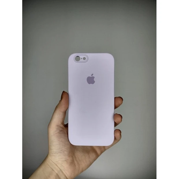 Силіконовий чохол Original Square RoundCam для Apple iPhone 6  /  6s (71) світло-ліловий