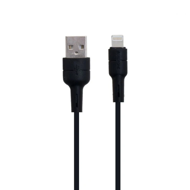 USB-кабель Borofone Silicone BX30 (Lightning) (Чорний)