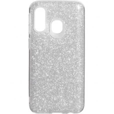 Срібний силіконовий чохол Glitter для Samsung Galaxy A40 (2019)