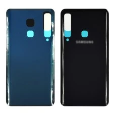 Заднее стекло корпуса для Samsung A920F Galaxy A9 Caviar Black чёрное