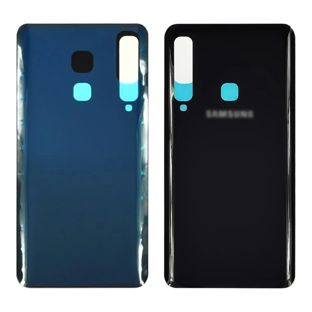 Заднее стекло корпуса для Samsung A920F Galaxy A9 Caviar Black чёрное
