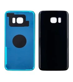 Заднее стекло корпуса для Samsung G935 Galaxy S7 Edge чёрное