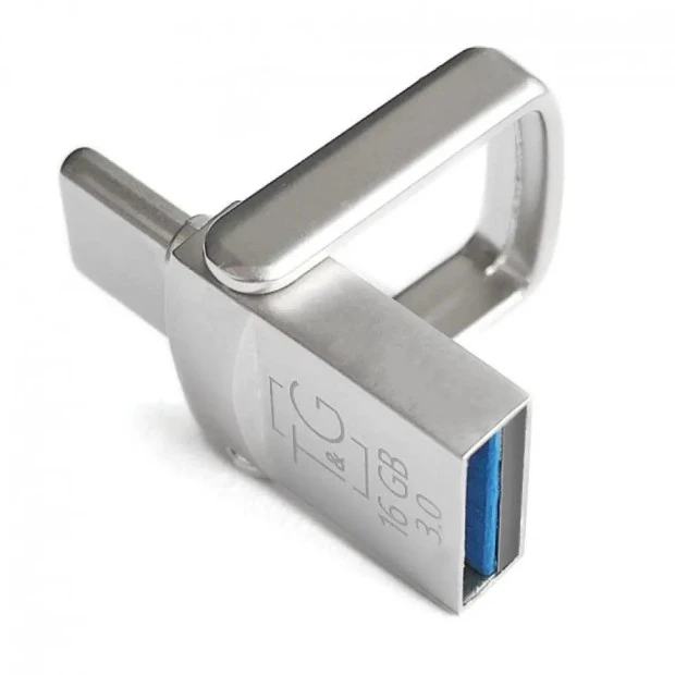 USB3.0 + Type-C флеш-накопичувач Touch & Go 104 Metal Series 128GB (Коротка)