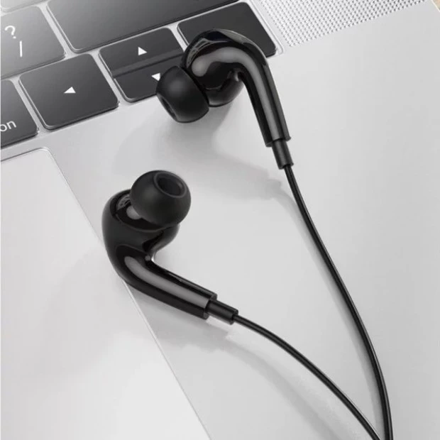Проводные наушники-гарнитура вакуумные Borofone BM80 Pro Type-C (Чёрный)