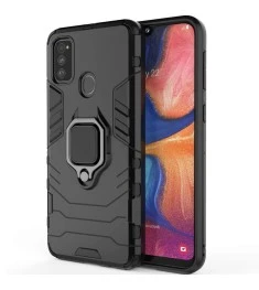 Ring Armor Case для Samsung Galaxy A20s (2019) (Чорний) бронь-чохол