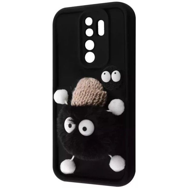 Чохол Pretty Things Case для Xiaomi Redmi Note 8 Pro (Чорний / Пухнастий Чорний)