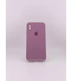 Чохол Силікон Original Square RoundCam для Apple iPhone X  /  XS (01) Bilberry