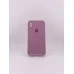 Чохол Силікон Original Square RoundCam для Apple iPhone X  /  XS (01) Bilberry