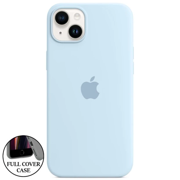 Силикон Original Round Case Apple iPhone 14 Plus (53) Sky Blue