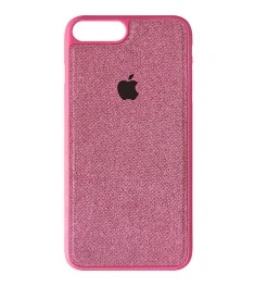 Силикон Textile Apple iPhone 7 Plus / 8 Plus (Розовый)