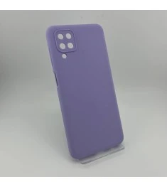 Силікон оригінальний Samsung Galaxy A12 (2020) (ShutCam) (Фіалковий)