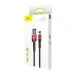 USB-кабель Baseus Cafule Special Edition 2.4A (1m) (Lightning) (Чёрный/Красный) CALKLF-G91