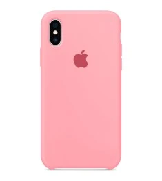 Силіконовий оригінальний чохол Apple для iPhone XS Max (14) рожевий