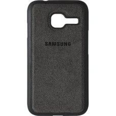 Силіконовий чохол Textile для Samsung Galaxy J1 Mini J105 (Чорний)