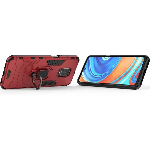 Бронь-чохол Ring Armor Case Xiaomi Redmi Note 9 Pro / Note 9S (Червоний)