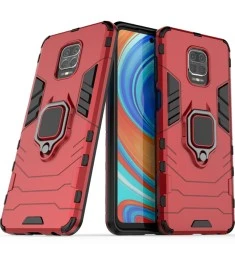 Бронь-чехол Ring Armor Case Xiaomi Redmi Note 9 Pro / Note 9S (Красный)