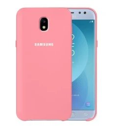 Силіконовий оригінальний чохол з логотипом Samsung для Galaxy J5 (2017) J530 (Ро..