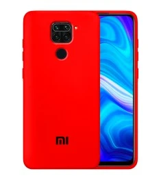 Силикон Original 360 Case Logo Xiaomi Redmi Note 9 (Красный)