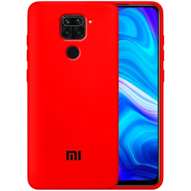 Силикон Original 360 Case Logo Xiaomi Redmi Note 9 (Красный)