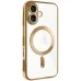 Чохол UMKU Shining with MagSafe для Apple iPhone 16 Plus (Золотий)