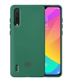 Силикон Original 360 Case Logo Xiaomi Mi9 Lite / Mi CC9 (Тёмно-зелёный)