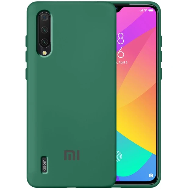 Силикон Original 360 Case Logo Xiaomi Mi9 Lite / Mi CC9 (Тёмно-зелёный)