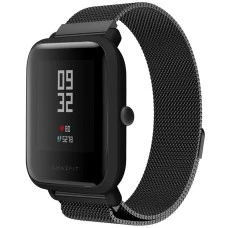 Ремешок Milanese Loop Xiaomi Amazfit Bip 20мм (Чёрный)