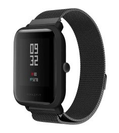 Ремешок Milanese Loop Xiaomi Amazfit Bip 20мм (Чёрный)