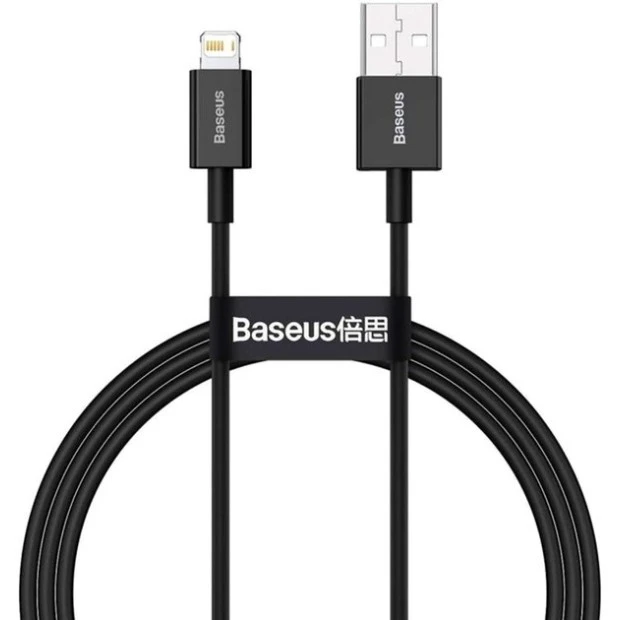 USB-кабель Baseus Superior 2.4A (2м) (Lightning) (Чорний) CALYS-C01