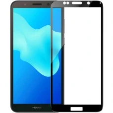 Захисне скло для Huawei Y5 Prime (2018)  /  Honor 7A Black  /  Y5 Lite (2019) (Клей)
