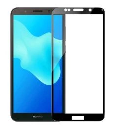 Захисне скло для Huawei Y5 Prime (2018)  /  Honor 7A Black  /  Y5 Lite (2019) (К..