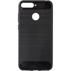 Силиконовый чехол Polished Carbon Huawei Y6 Prime (2018) / Honor 7a Pro (черный)