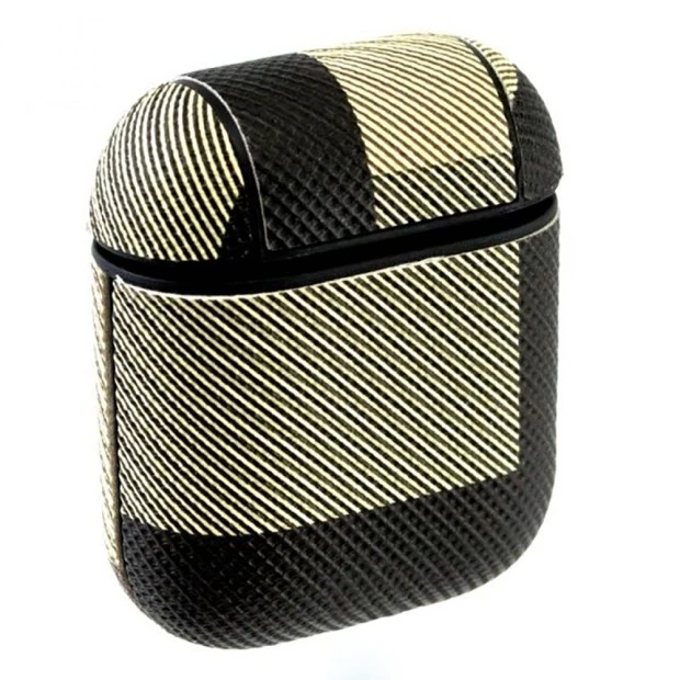 Чехол для наушников Apple AirPods Burbery (Чёрно-зелёный)