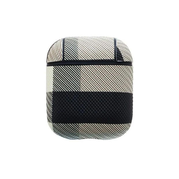 Чехол для наушников Apple AirPods Burbery (Чёрно-зелёный)