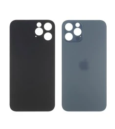 Заднее стекло корпуса для Apple iPhone 12 Pro Blue (синее) маленький вырез под к..