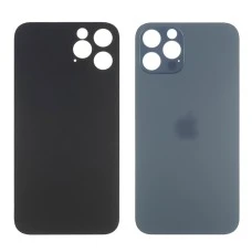 Заднее стекло корпуса для Apple iPhone 12 Pro Max Blue (синее) маленький вырез под камеру