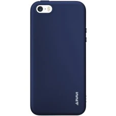 Силикон iNavi Color Apple iPhone 5 / 5s / SE (темно-синий)