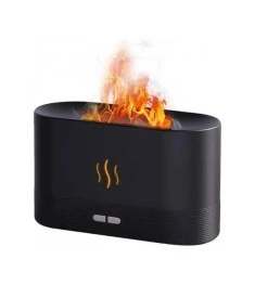 Зволожувач повітря та нічник 2в1 Perfume Flame (Чорний / Помаранчевий)