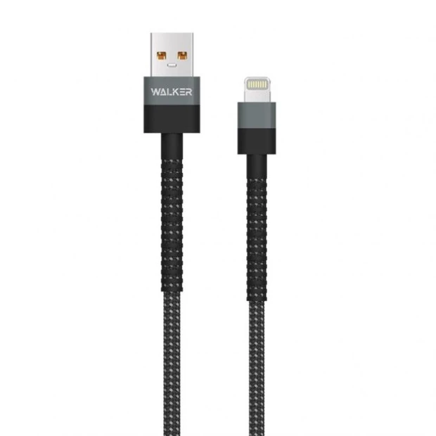 USB-кабель Walker C700 (1м) (Lightning) (Чорний)