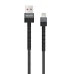 USB-кабель Walker C700 (1м) (Lightning) (Чорний)