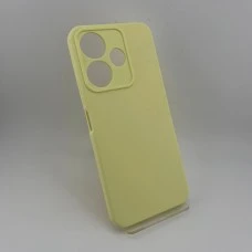 Силикон Original Xiaomi Redmi 13 4G / Poco M6 4G (ShutCam) (Бледно-жёлтый)