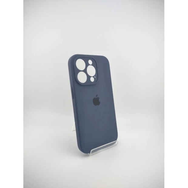Оригінальний силіконовий чохол RoundCam для Apple iPhone 14 Pro (09) кольору Midnight Blue