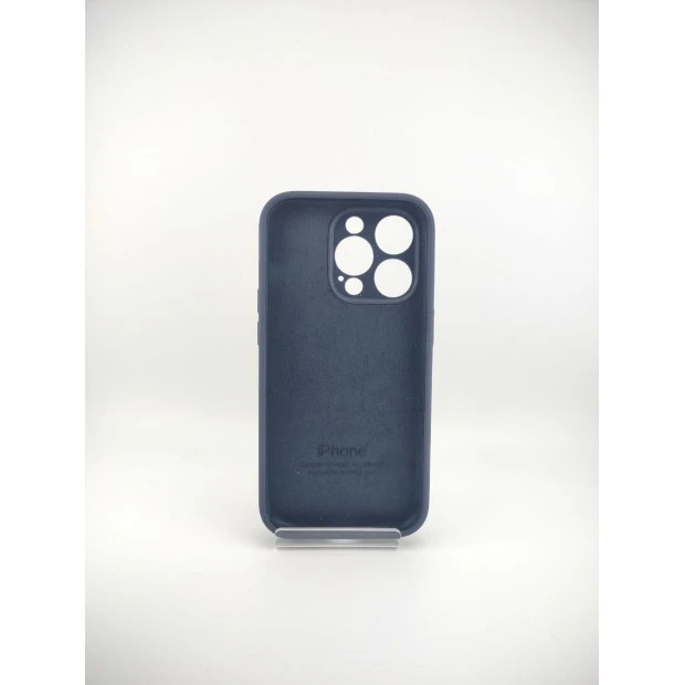 Оригінальний силіконовий чохол RoundCam для Apple iPhone 14 Pro (09) кольору Midnight Blue