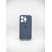 Оригінальний силіконовий чохол RoundCam для Apple iPhone 14 Pro (09) кольору Midnight Blue