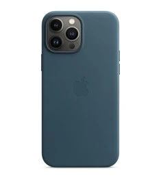 Чехол Leather Case for Apple Iphone 13 Pro Max (Indigo Blue)